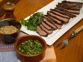 Easy-to-make salsa verde adds a burst of flavour to grilled steak and a host of other dishes, Jill Wilcox says. (Derek Ruttan/The London Free Press)
