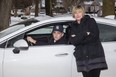 Chris Connor, 18, and his mother, Laura, say they're frustrated that Ontario's pandemic-fuelled road test backlog means he can't get the G2 driver's licence he needs to get a job. (Derek Ruttan/The London Free Press)