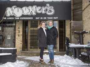 Katrina Wice, who operates Nooners with her daughter Cassandra Powers, says more people downtown, including police foot patrols, are needed to curb crime.(Derek Ruttan/The London Free Press)