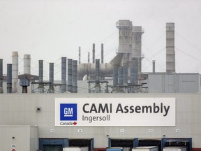 Unifor union members approved General Motors Canada’s plan to invest $1 billion in the Cami assembly plant in Ingersoll to manufacture electric commercial vans. (Mike Hensen/The London Free Press)