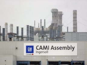 One shift is scheduled to resume next month at the Cami Assembly plant in Ingersoll, says an official with Unifor, the union representing about 1,600 plant workers. Workers at the plant have been idle for most of the last nine months because of a global shortage of semiconductor chips.(Mike Hensen/The London Free Press)