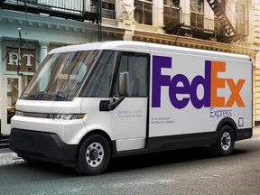 FedEx Express is the first customer for the BrightDrop EV600, the all-electric commercial van to be built at GM's Cami plant in Ingersoll starting by the end of 2021. (Supplied)