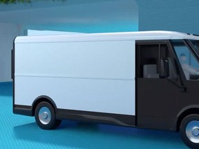 An image of the GM EV600, a battery-powered commercial van. (General Motors)