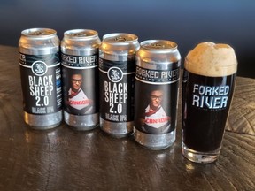 Black Sheep 2.0 is Forked River’s Black IPA collaboration with London long-distance runner Lanni Marchant. (Submitted)