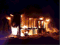Images of suspicious mansion fires; alleged London Hells Angels founder Robert Barletta. (GIF by Robin Harvey/The London Free Press)