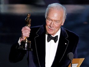 Christopher Plummer, accepts the Oscar for best supporting actor in 2012.  REUTERS/Gary Hershorn/File Photo