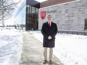 Barry Craig, president of Huron University College, said a new board of governors appointed by the university will raise the school's profile and help get Huron the resources it needs to operate independently of Western University. (Derek Ruttan/The London Free Press)