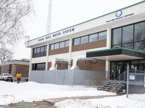 The Elgin Area Water System building near Port Stanley. (Derek Ruttan/The London Free Press)