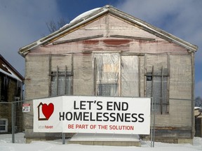 The former slave chapel on Grey Street in London. Photograph taken on Sunday February 21, 2021. (Mike Hensen/The London Free Press)