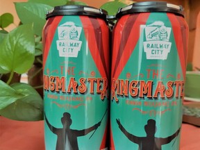 Ringmaster is this month’s circus-themed special release from Railway City. The mango milkshake IPA is one of 21 special recipes being released this year by the St. Thomas brewery and sold only through the brewery and its online shop. (Wayne Newton photo)