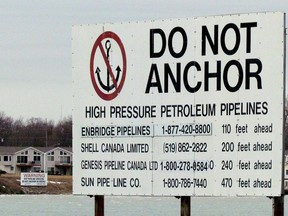 FilEnbridge Line 5 is an oil and natural gas pipeline that crosses under the St. Clair River from Michigan to Sarnia.