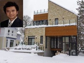 Chanrith Yin, inset, owned this remarkable home on Elmwood Avenue in London's Wortley Village. The financial adviser faces several lawsuits from clients. (MIKE HENSEN, The London Free Press)