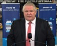 Ontario Premier Doug Ford speaks on Thursday, March 18, 2021.