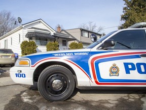 London police continue to investigate the death of a woman who was stabbed Tuesday afternoon at a west London home. A male has been charged with second-degree murder. (Derek Ruttan, The London Free Press)