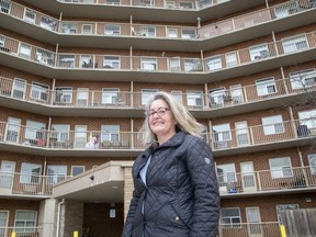 Andrea Mackenzie, chief executive of London and Middlesex Community Housing, said $40.1 million in announced federal funding is the most investment the agency has seen since original construction of public housing units ""in the 1960s, '70s and '80s." (Derek Ruttan/The London Free Press)