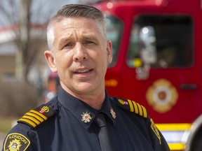 Matt Hepditch, London deputy fire chief for fire prevention, says more people spending time at home during the pandemic are contributing to a rise in the number of house fires, particularly those caused by unattended cooking, in the city. (Mike Hensen/The London Free Press)