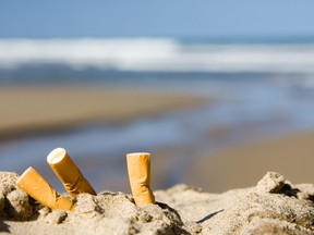 Cigarette butt waste continues to be a problem in Canada. SUPPLIED
