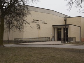 Clarke Road Secondary School in London. (Derek Ruttan/The London Free)