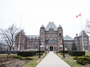 Toronto’s Queens Park during concerns of the COVID-19 virus, Thursday March 19, 2020