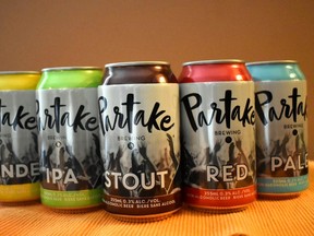 Partake brews near-beers in a variety of styles, including a stout. (Wayne Newton photo)
