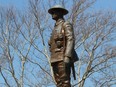 Sarnia police are investigating vandalism to a bronze statue of a First World War soldier atop the cenotaph in Veterans Park. A rifle was pried off the statue about 18 months ago.