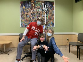 Even behind his mask, Ollie the Clown pulls tricks out of his sleeves to ensure kids are smiling and feeling safe at Children’s Hospital, London Health Sciences Centre.