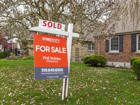 London has a lot of homes getting ready for sale and sold during this sellers market in London. (Mike Hensen/The London Free Press)