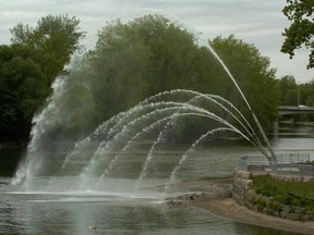 The Walter J. Blackburn Memorial Fountain at the Forks of the Thames. (File photo)