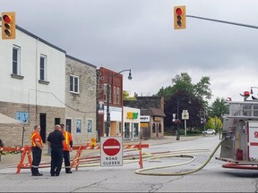 Emergency crews had a portion of downtown Wheatley blocked off on Thursday due to high levels of hydrogen sulphide detected in the area. Chatham-Kent officials declared a state of emergency, with some residents needing to be evacuated. (Trevor Terfloth/The Daily News)