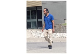 London police are seeking a suspect in connection with what they're describing as an indecent act in a north-end neighbourhood. (London police photo)