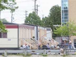 The homeless shelter on York Street in London. (Derek Ruttan/The London Free Press)