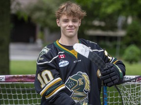 London Jr. Knights forward Jack Greenwell is expected to be the top local picked in the OHL draft. (Derek Ruttan/The London Free Press)