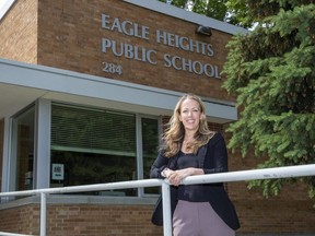 Jennifer Young has high praise for the 16 children in her Grade 5 class at Eagle Heights public school in London as the school year winds down. “I think the kids showed a lot of resiliency,” she said. “They did such a good job. (Derek Ruttan/The London Free Press)