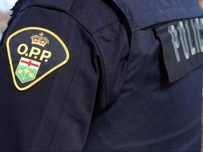 An Ontario Provincial Police officer is shown in this file photo.