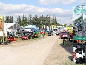 Display's are setup in their final resting spot for Canada's Outdoor Farm Show in Woodstock, Ont. (FIle photo)