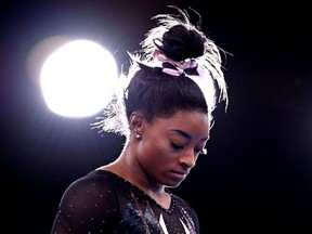 Simone Biles of the United States during training REUTERS/File Photo