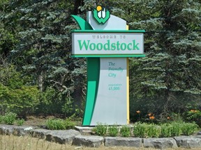 City of Woodstock sign (Postmedia Network file photo)