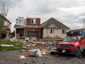 Some of the worst damage from an EF-2 tornado that struck Barrie on July 15.
(Northern Tornadoes Project), Gregory Kopp