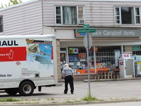 Jack Campbell Variety at 153 Gladman Ave. has been targeted by gunfire three times in the past five months. DALE CARRUTHERS / THE LONDON FREE PRESS