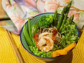 Asian vegetable noodle bowl. (Mike Hensen/The London Free Press)