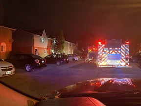 Firefighters responded Monday night to a house fire in west London that caused $50,000 in damages. No injuries were reported. (London Fire Department)