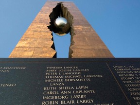 The 9/11 Tear Drop Memorial in Bayonne, New Jersey was a gift from Russia by Russian artist Zurab Tsereteli. Within the iconic skyline of Manhattan are few remaining scars of the destruction left by the September 11 terrorist attacks that ruptured America's sense of safety and plunged the West into war in Afghanistan. But twenty years later, tucked between the buildings and boroughs of New York City, memorials and reminders can be found of a day that left nearly 3,000 people dead  ensuring the city that never sleeps will also never forget. (Photo by KENA BETANCUR/AFP via Getty Images)