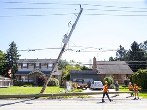 Gore Road was closed between Braesyde Avenue and Firestone Boulevard for most of the afternoon. (Derek Ruttan/The London Free Press)