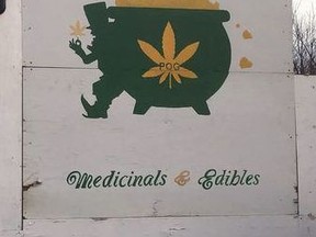 Pot of Gold Medicinals and Edibles' logo. Terry Bridge/Sarnia Observer/Postmedia Network
