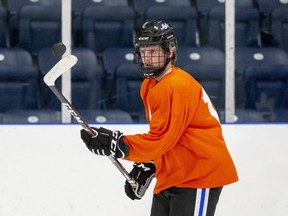 Zach Power, who is the top scorer in the Greater Ontario Junior Hockey League, has left the London Nationals to join the Steinbach Pistons of the Manitoba Junior Hockey League. (Derek Ruttan/The London Free Press)
