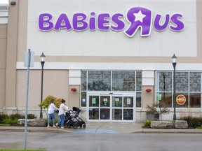 Moms and babies head out for shopping in London. Letter writer David Neilsen says the city's baby boomers don't make the city viable for young families, contributing to the low birth rate here. (Derek Ruttan/The London Free Press)