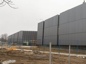 The East Lions Community Centre, shown in this photo taken in December 2020, will open in December, Ward 2 Coun. Shawn Lewis said. The $21-million facility that includes a pool and gym was supposed to open two years ago, but the opening was delayed by several developments, including the replacement of the general contractor. (London Free Press file photo)