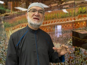 Munir El-Kassem, imam of the Islamic Centre of Southwest Ontario in London, will visit Saudia Arabia in November with about 50 Canadians for umrah, an Islamic pilgrimage to Mecca that can be undertaken at any time of the year. El-Kassem said he will carry the Afzaal family in his heart when the makes the trip. Four members of the London Muslim family died in an attack in June that police said was motivated by hate. (Mike Hensen/The London Free Press)