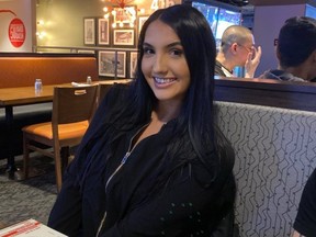 London native Julia Ferguson, 29, died in hospital three days after she was stabbed at the downtown Toronto law firm where she worked as a receptionist. A charge against Osman Osman, 33, of Toronto, was upgraded to first-degree murder during a court appearance Tuesday in Toronto. (Supplied)