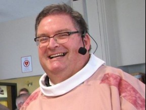 Rev. Matthew George, who died after a crash north of Dashwood, was a parish priest at heart, says Bishop Ronald Fabbro of the Roman Catholic Diocese of London.  (Diocese of London photo)